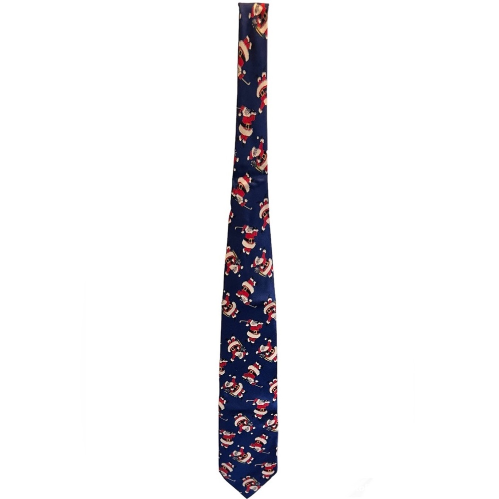Holiday Golfing Santa Tie